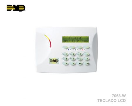 7063-W TECLADO LCD