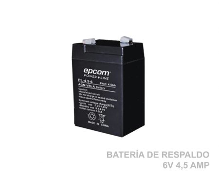 Batería de respaldo 6V 4,5 amp
